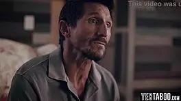 Skinny Russian Teen Stepdaughter Double Penetrated by Her Stepdad