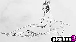 Niemira Undresses, Posing Naked with Big Natural Tits and Petite Body