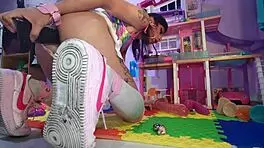 Mexican Teen Slut With Pigtails Uses Big Toys For Anal Assfucking And Intense Orgasm