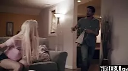 Skinny Russian Teen Stepdaughter Double Penetrated by Her Stepdad