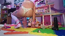 Mexican Teen Slut With Pigtails Uses Big Toys For Anal Assfucking And Intense Orgasm