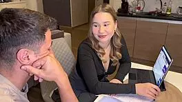 My Blonde English Teacher Fucks Me Hard After Class