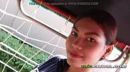 sweet asian teen gets her pussy slammed hard.