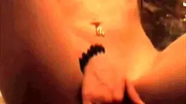 My cute neighbor strips and teases her slim body while masturbating her pussy