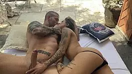 stretching that beautiful petite asshole hard 😈