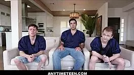 Anytimeteen 18+ - Free Use Teen 18+ Lets Guys Fuck Her During Super Bowl - Mia Moore Jon Rogue Alex Jett Rion King