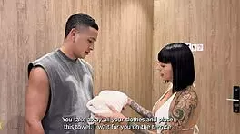 Masseuse Fucks Guy With Big Cock At Bachelor Party