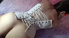 Latina wife takes deep anal double penetration