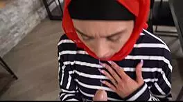 hot hijab step mom learns how to pleasure herself