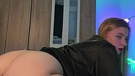 The sexy blond rides her pillow passionately