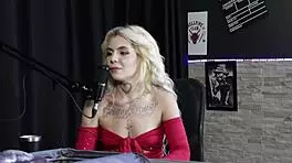 Kyra and Bia tease in sheer red