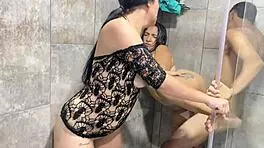I fuck my colombian neighbor in the shower