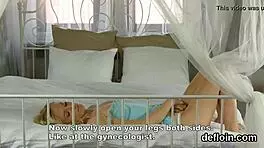 i watch the virgin girl gaping her pink slit in erotic defloration