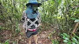 Thai Girl Suddenly Needs to Pee in the Forest - Thai Audio 4K
