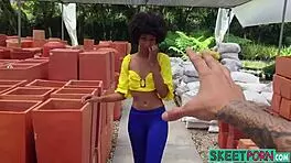 Janeth Black's exquisite ebony Latina curves crave deep cock riding and creampie