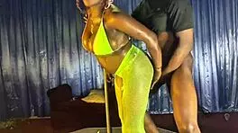 Fresh off a client payout hood guy blows a few hunnid on big breasted fresh teen 18+ stripper dicks her down n sluts her out all night