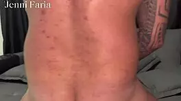 Dilf eats my tight latina pussy then pounds my ass leaving it cum-soaked.