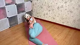 mias mimi shows off flexible yoga stretches and big ass flow