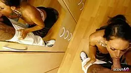 Skinny german latina girlfriend leggings pov sloppy deepthroat blowjob cum swallow