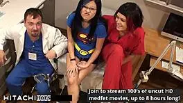 nurse amo morbia hits super heroine mina with hitachi for wild orgasm