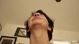 she rides his monster cock passionately in homemade video