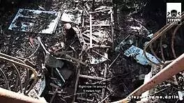 megan venturi slammed hard in abandoned hospital ruins