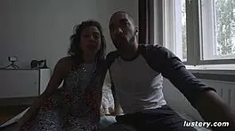 she rides his monster cock passionately in homemade video