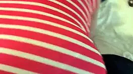 petite girl teases with visible panty lines