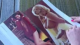 playboy pages make my petite milf pussy drip wet