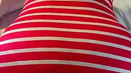 petite girl teases with visible panty lines