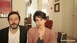 she rides his monster cock passionately in homemade video