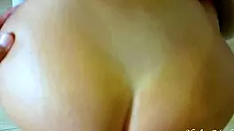 busty latina catches me stroking then rides my cock hard pov
