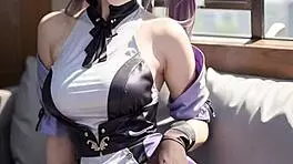 3d animated woman masturbates pussy into deep sleep