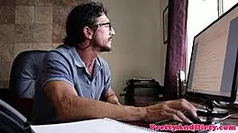 fantasy teen model deepthroats hard cock in close-up taboo