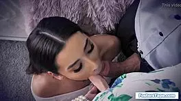 young babe gets double fucked and dildoed by mature couple