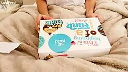 Innocent-looking tattooed Stephanie Moon gropes tight pussy solo like a naughty neighbor