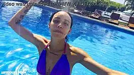 violeta grey's oily footjob tale unfolds with cum