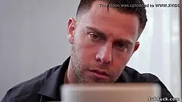 Busty milf gets her pussy licked bondage-style by eager young babe in fetish roleplay