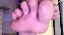 Woman in Black Leggings Teases with Subtle Fingering