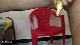 Veggie Stuffed Pussy Masturbation Frenzy