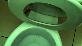 day 6: stroking my huge cock in the bathroom again