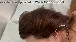 Trans babe delivers raw anal creampie riding monster cock bent over wildly