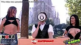 Busty spanish milf stars in hardcore voyeur anal pounding session