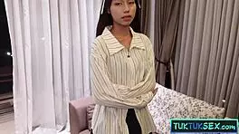 tiny thai teen picked up in tuktuk for pov pounding