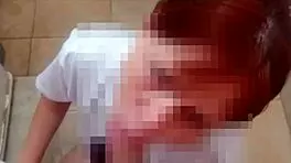 cute redhead emo nerd spies brazilian cousin masturbating in shower and helps cum pov