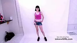 Ravishing brunette goddess pounded senseless in hot modeling audition!