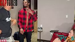 katie kush rides big black cock in threesome