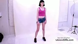 Ravishing brunette goddess pounded senseless in hot modeling audition!