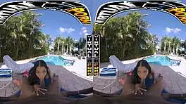 Petite Babe Enters Lush Garden for Big Black Cock Cum Fantasy