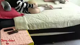 wow! cherry adams squirts hard in amateur anal creampie explosion!